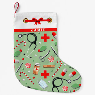 Nurse Holiday Gift Small Christmas Stocking