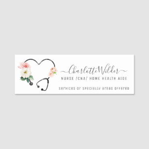 Nurse Home Health CNA  Name Tag