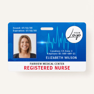 Nurse Hospital Medical Employee Photo ID ID Badge
