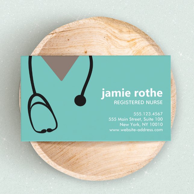 Nurse Hospital Scrubs  African American Business Card (Creator Uploaded)