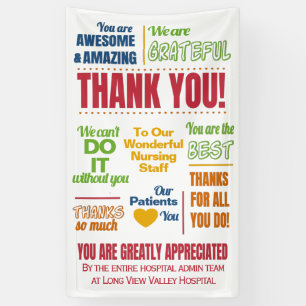 Nurse Hospital Staff Appreciation Business Banner