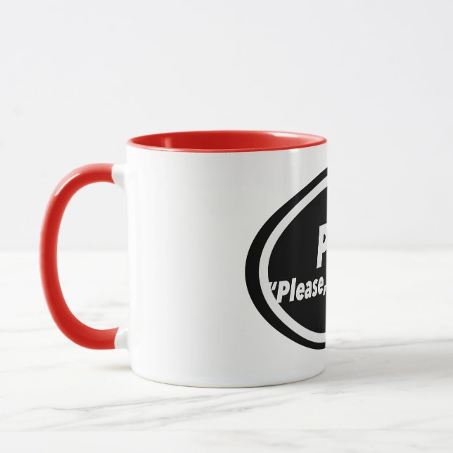 Nurse Humor Print Novelty: P R N Mug (Left)