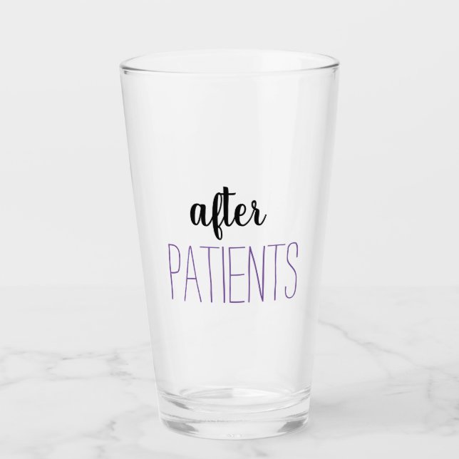 Nurse Humour after patients Coffee Mug Glass (Front)
