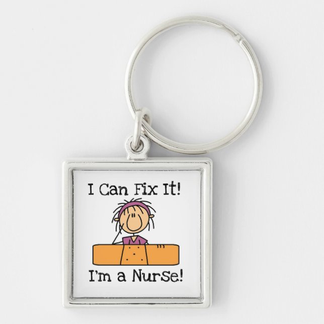 Nurse I Can Fix It T-shirts and Gifts Key Ring (Front)
