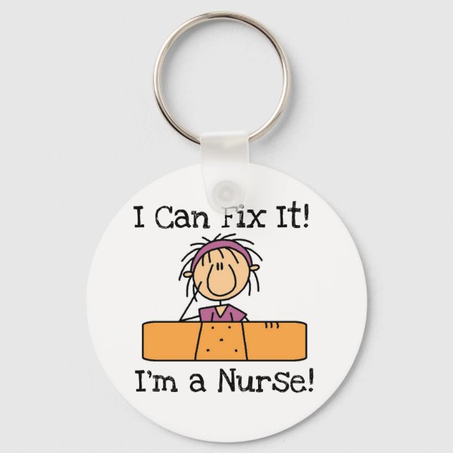 Nurse I Can Fix It T-shirts and Gifts Key Ring (Front)