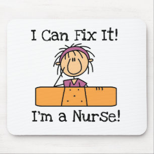 Nurse I Can Fix It T-shirts and Gifts Mouse Mat