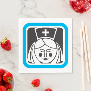Nurse Icon Napkin