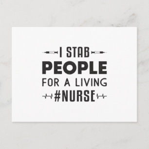 #Nurse ICU Nurses Emergency Ambulance Love Funny Postcard