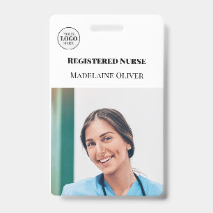 Nurse ID Photo Simple Logo Badge