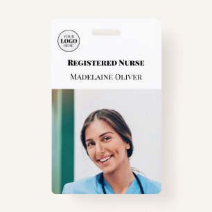 Nurse ID Photo Simple Logo Badge ID Badge