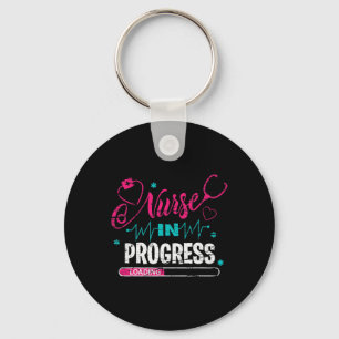Nurse In Progress Nurse Fun Nursing School  Key Ring