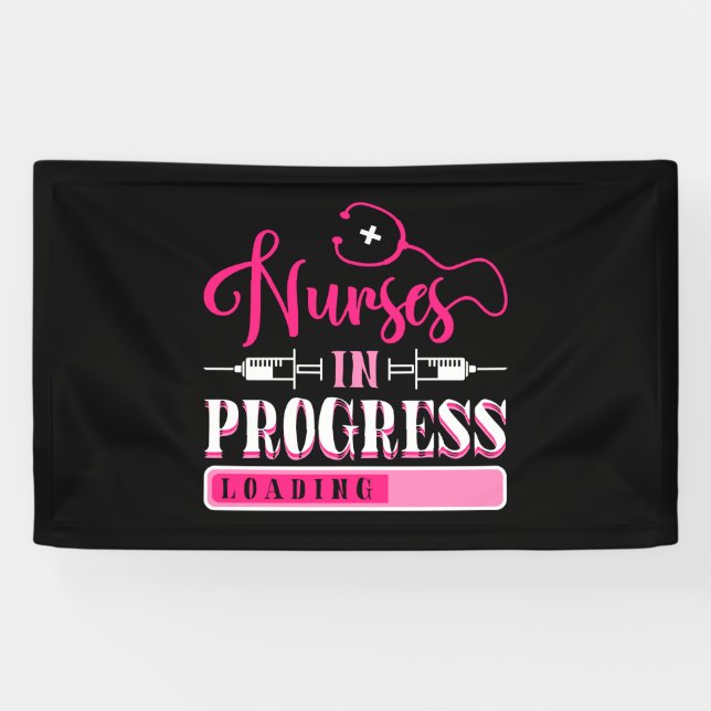 Nurse In Progress Nursing School Student Banner (Horizontal)