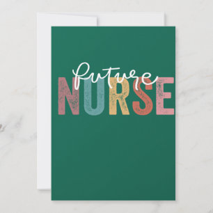 Nurse In Progress Nursing School Student Future Nu Invitation