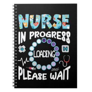 Nurse In Progress Nursing School Student Future Nu Notebook