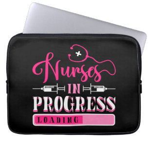 Nurse In Progress Nursing School Student Laptop Sleeve