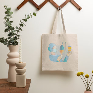 Nurse In Scrubs Tote Bag