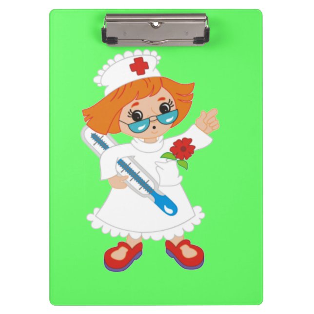 Nurse in uniform clipboard (Front)