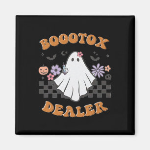 Nurse Injector Halloween Retro Botox Dealer Ghost Magnet