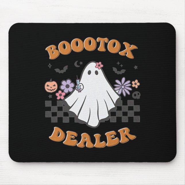 Nurse Injector Halloween Retro Botox Dealer Ghost  Mouse Mat (Front)