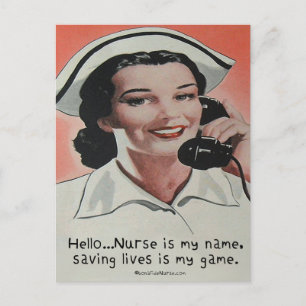 Nurse is my Name Postcard