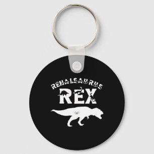 Nurse Kidney Disease Transplant Tech Dinosaur Love Key Ring