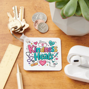 Nurse Kindness Heals Key Ring