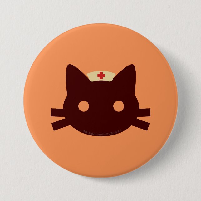 Nurse Kitty 7.5 Cm Round Badge (Front)