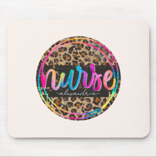Nurse Leopard Print Mouse Mat