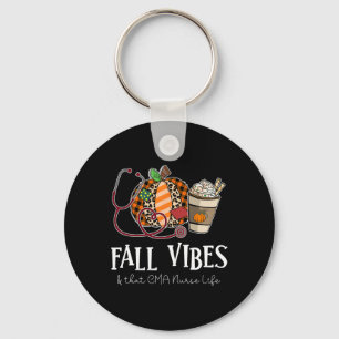 Nurse Leopard Pumpkin Fall Vibes And That CMA Nurs Key Ring