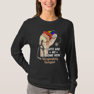 Nurse Lgbt Pride Hate Has No Home Here Respiratory T-Shirt