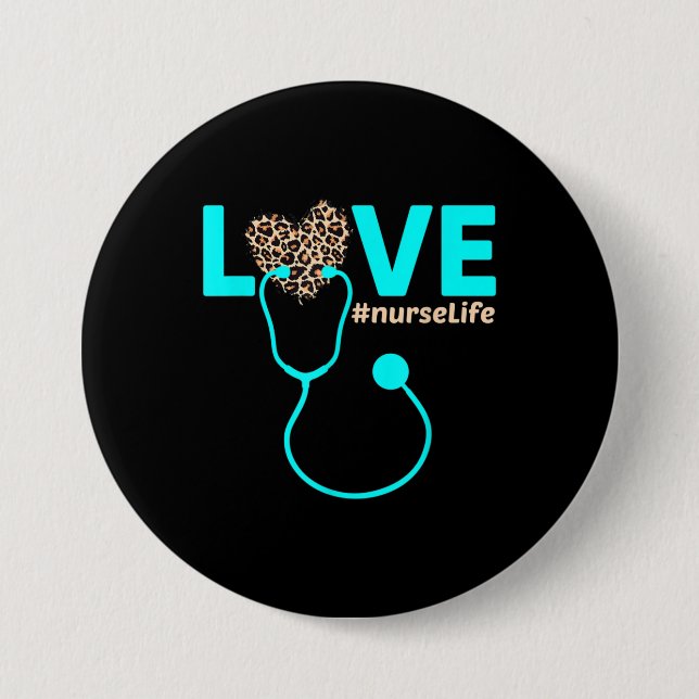 Nurse Life 7.5 Cm Round Badge (Front)