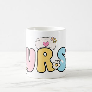 nurse life celebration design mug