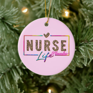 Nurse Life Ceramic Tree Decoration