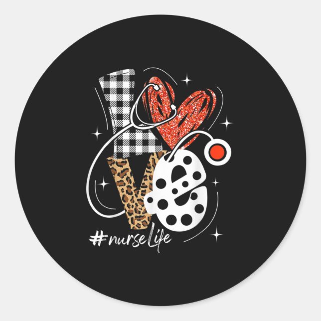 Nurse Life Classic Round Sticker (Front)