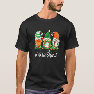 Nurse Life Cute Nurse Irish Gnomes Nurse St Patric T-Shirt