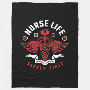 Nurse Life Fleece Blanket