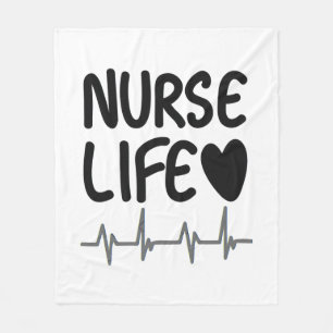 Nurse Life Fleece Blanket