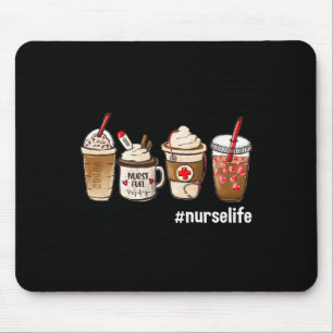 Nurse Life Funny Coffee Nurses Fuel Registered Nur Mouse Mat