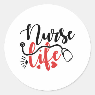 Nurse Life Gifts Classic Round Sticker