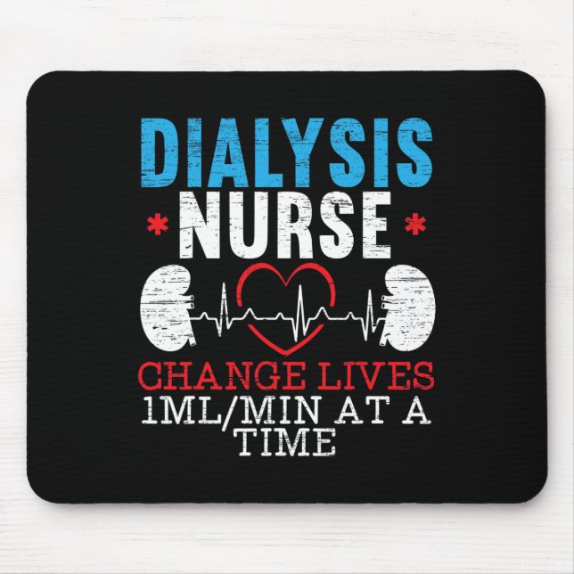 Nurse Life Heartbeat  Mouse Mat (Front)