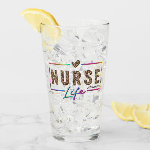 "Nurse Life" in Elegant Rainbow Colours Glass