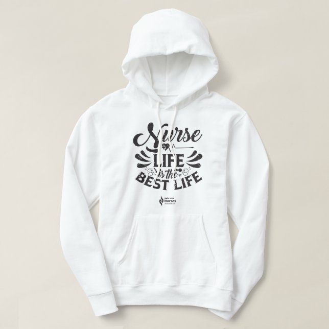 Nurse Life Light Coloured Hoodie (Design Front)