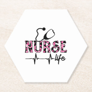 Nurse Life - Living that Nurse Life Paper Coaster