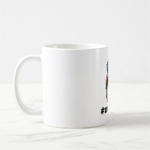 Nurse Life Messy Bun Girl with Glass Sublimation Coffee Mug