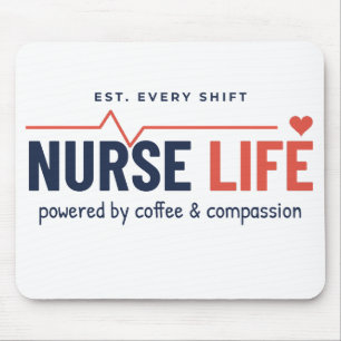 Nurse Life Mouse Pad - Funny Desk Gift for Nurses,