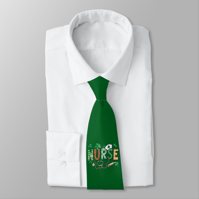 Nurse Life Nurse Day Gifts St Patricks Day  Tie (Tied)