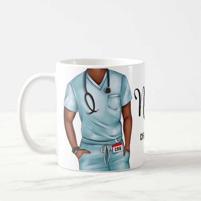 Nurse Life Personalised Coffee Mug (Left)