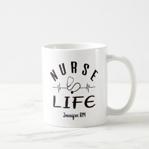 Nurse Life Personalised Coffee Mug