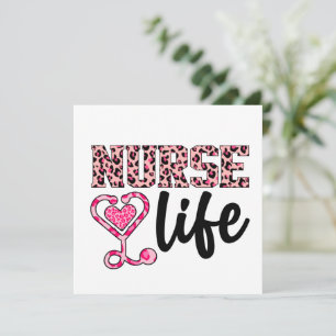 Nurse Life - Pink and Leopard Print (2)