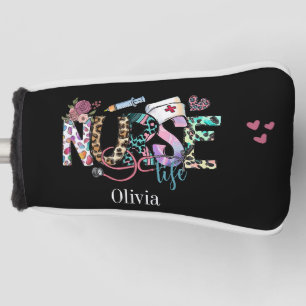 Nurse Life Retro Typography  Golf Head Cover